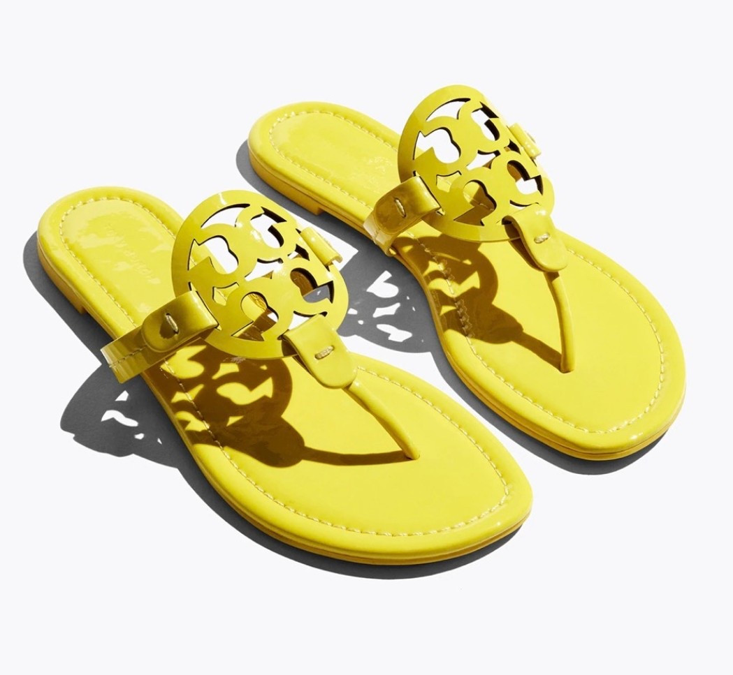MILLER PATENT sandal
Everyone’s favorite. The original in glossy lemon yellow.

The iconic sandal with a cult following. Our original Miller is loved for its timeless style and exceptional comfort. In patent leather, this classic design has a lightly cushioned footbed with topstitching and laser-cut logo with hand-painted edges fastened by gold rivets.

#LTKSeasonal #LTKspringtrends #LTKTravel