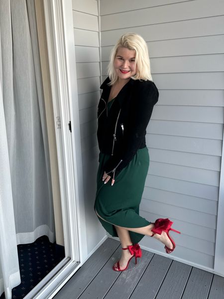It is never to early to start thinking about the holidays! I love this green dress from Lulu’s which is perfect for holiday festivities. Fit is true to size. I paired it with my favorite red heels also from lulus and my staple moto jacket.  

#LTKHoliday #LTKGiftGuide #LTKstyletip