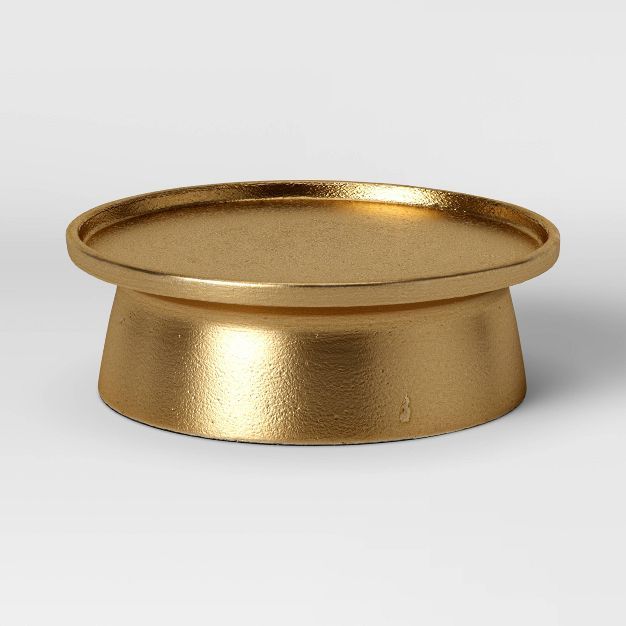 2" x 7" Aluminum Pillar Candle Holder Gold - Threshold™ | Target