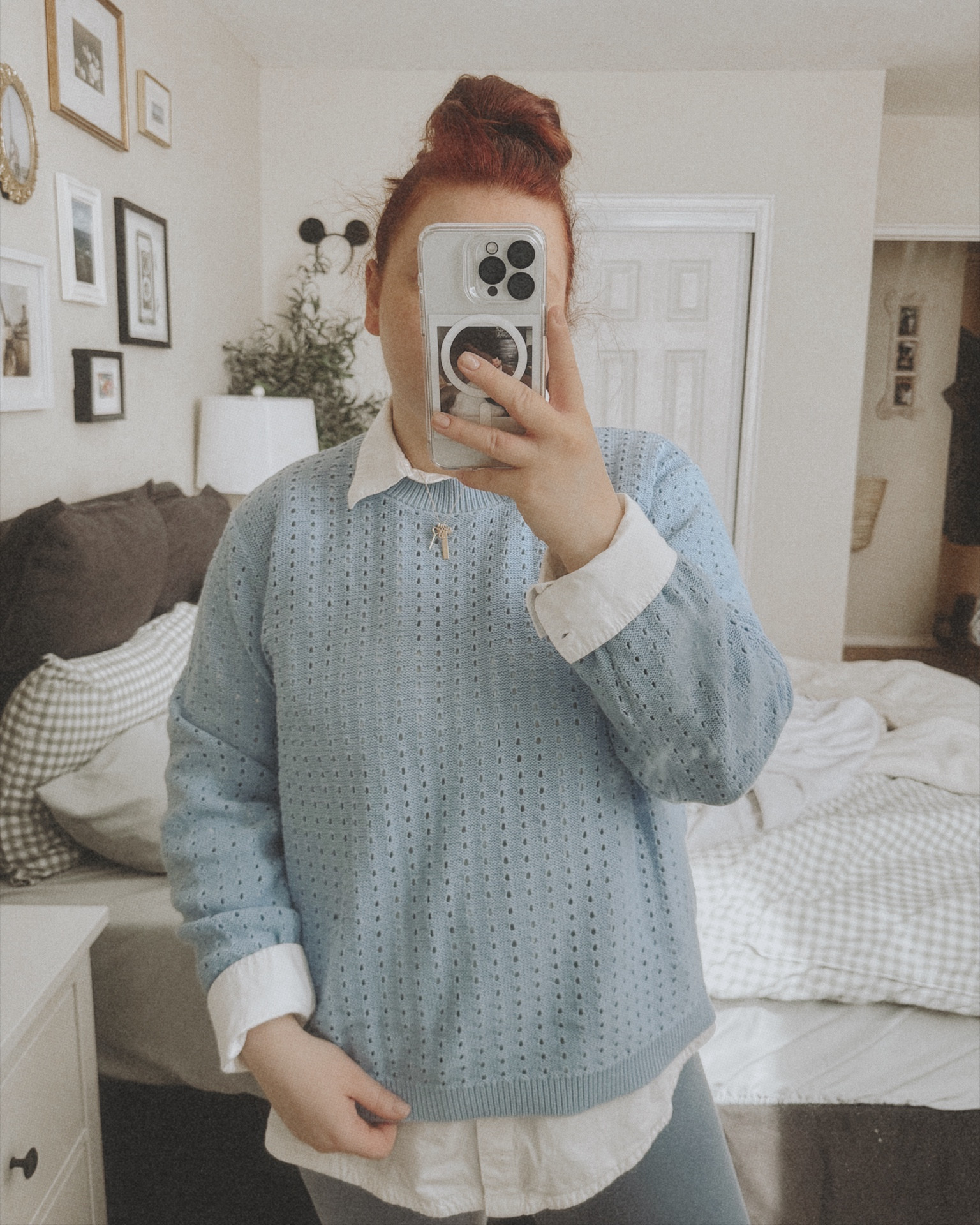 Obsessed with this new sweater I got from Mad About Style. Will be perfect with a pair of linen pants for summer 🤍

#LTKmidsize #LTKstyletip #LTKfindsunder100