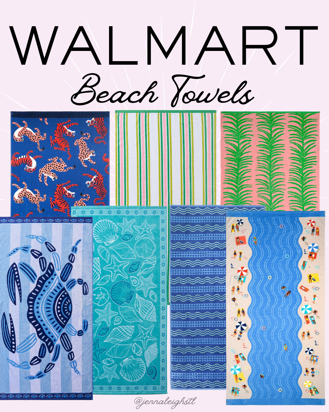 So many fun beach towel styles at Walmart. Perfect for pool days, beach trips, and soaking up the sun. 

 #LTKSeasonal #LTKSwim