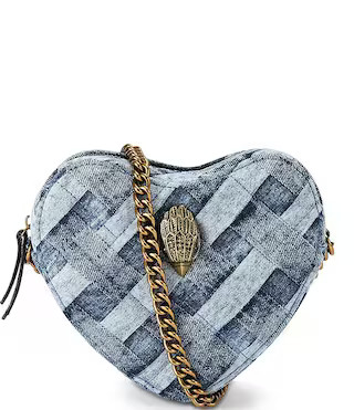 Kurt Geiger London Kensington Denim Heart Crossbody Bag | Dillard's | Dillard's