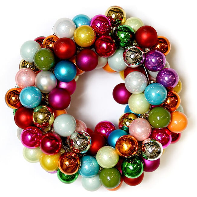Cody Foster | Small Merry & Bright Ball Wreath | Maisonette | Maisonette