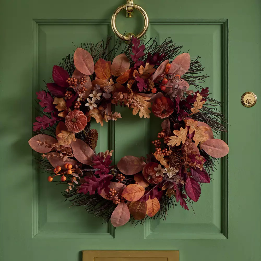 Buy Argos Home Autumnal Wreath | Artificial flowers, plants and trees | Argos | argos.co.uk