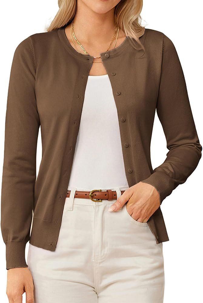 GRACE KARIN Knit Cardigan Sweaters for Women Lightweight Fall Outfits 2026 | Amazon (US)