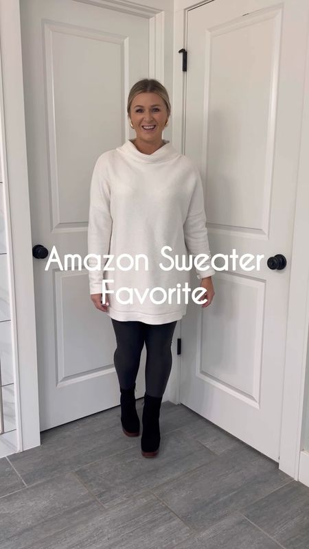 If you don’t already have this Amazon sweater, what are you waiting for?! It’s an essential in my fall/winter closet. Perfect to pair with leggings and sneakers, boots or even heels. Grab this for your thanksgiving outfit. You won’t regret it.

Wearing my true size small. If in between sizes you could probably go down. 

#LTKSeasonal #LTKstyletip #LTKfindsunder50