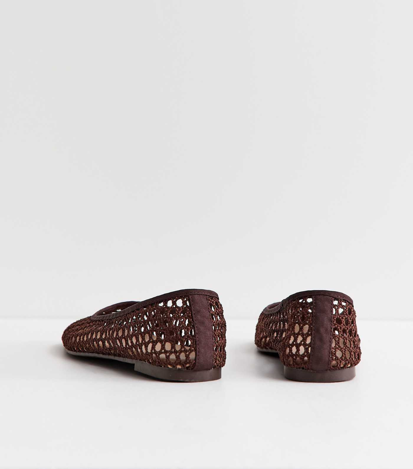 Brown Mesh Ballet Pumps | New Look | New Look (UK)