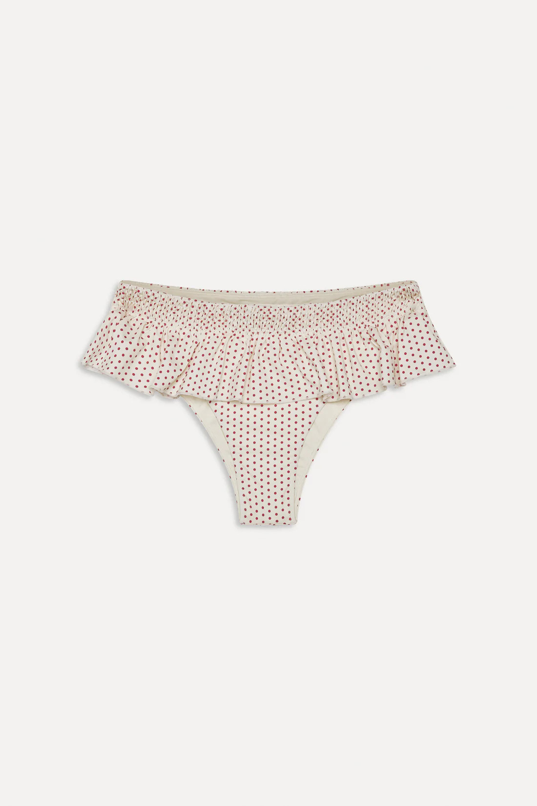 x BELLA HADID Sunday Swim Skirt - Strawberry Polka Dot | Frankies Bikinis