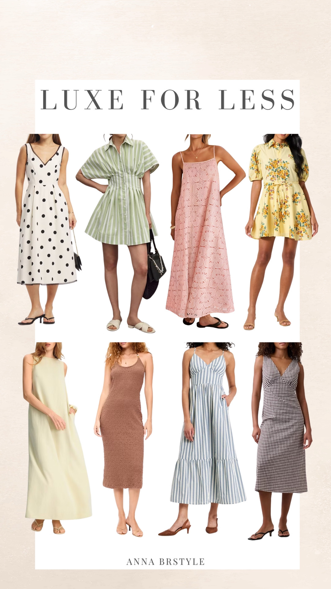 luxe for less dresses you’ll wear all season

these look so high end but are all such good finds… effortless, flattering, and perfect for everything from brunch to vacations

luxe for less, affordable dresses, summer dresses, vacation outfits, elevated style, Annabrstyle 

#LTKSeasonal #LTKOver40 #LTKWedding