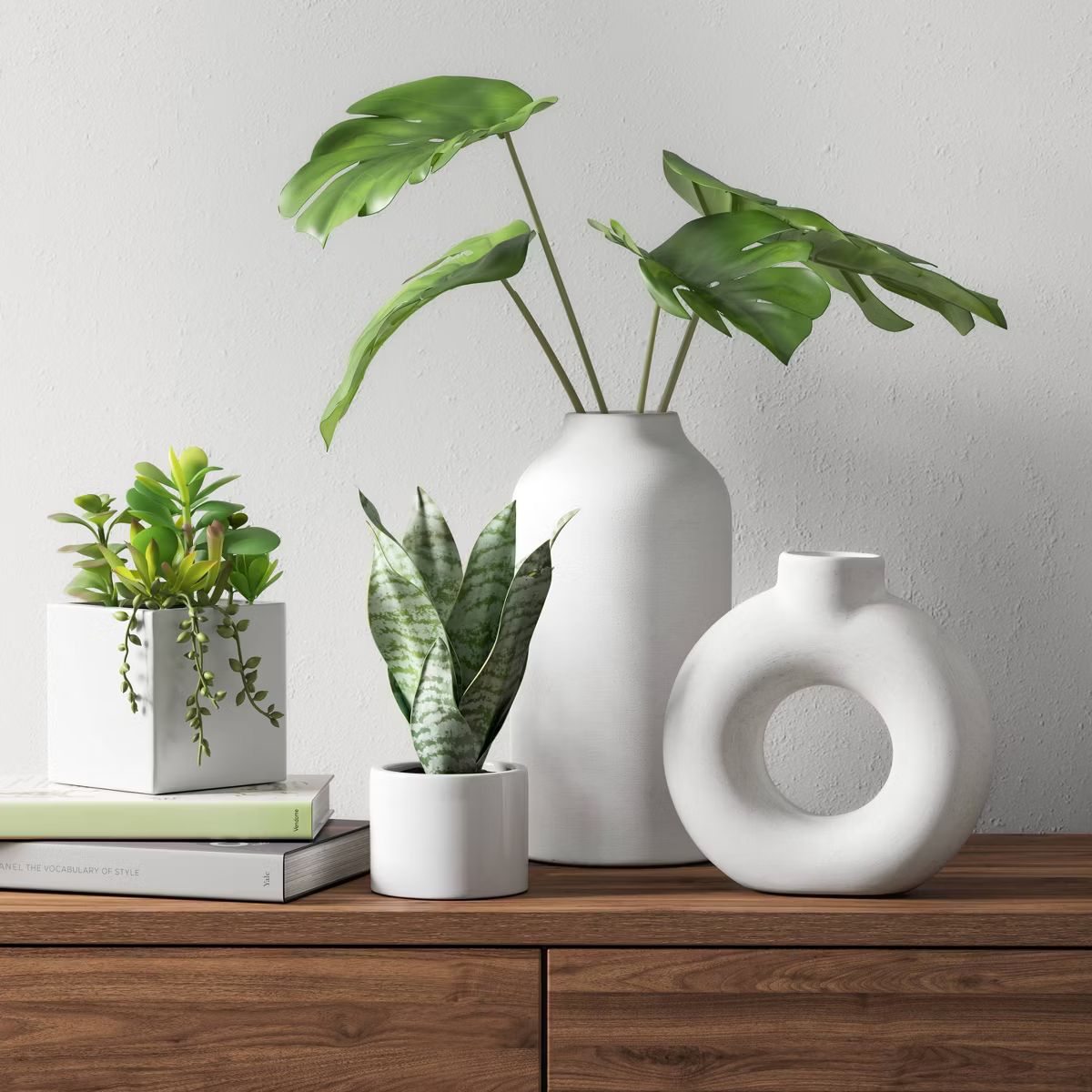 Textured Ceramic Vase White - Threshold™ | Target