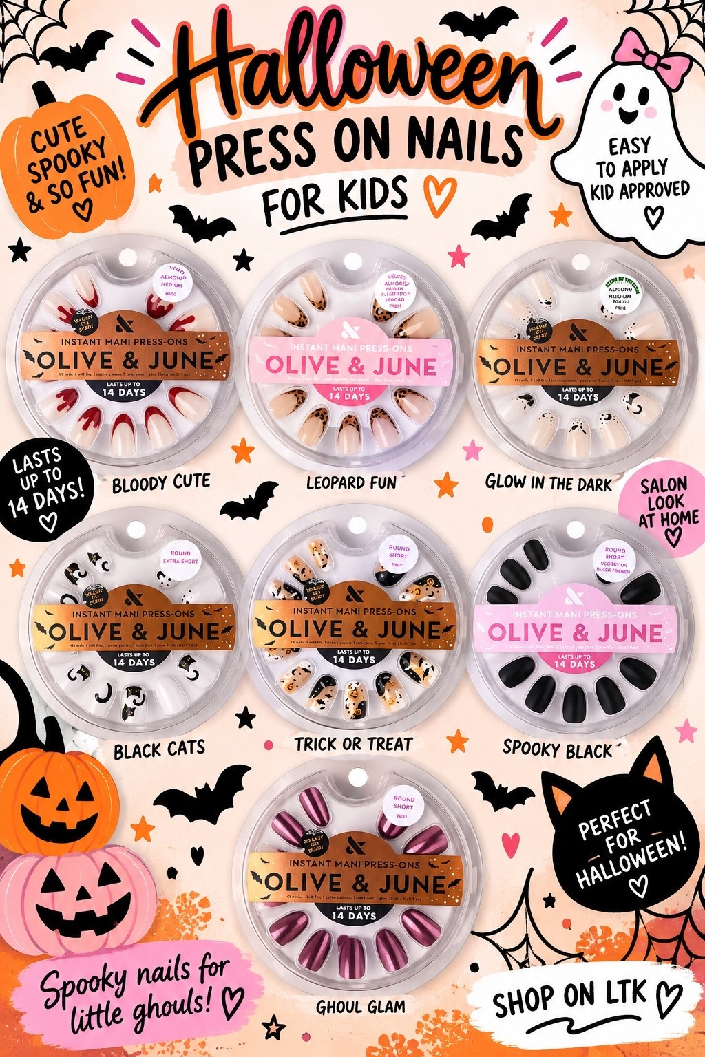Halloween press on nails 🎃 so cool and cute for the season!!

#LTKSeasonal #LTKBeauty