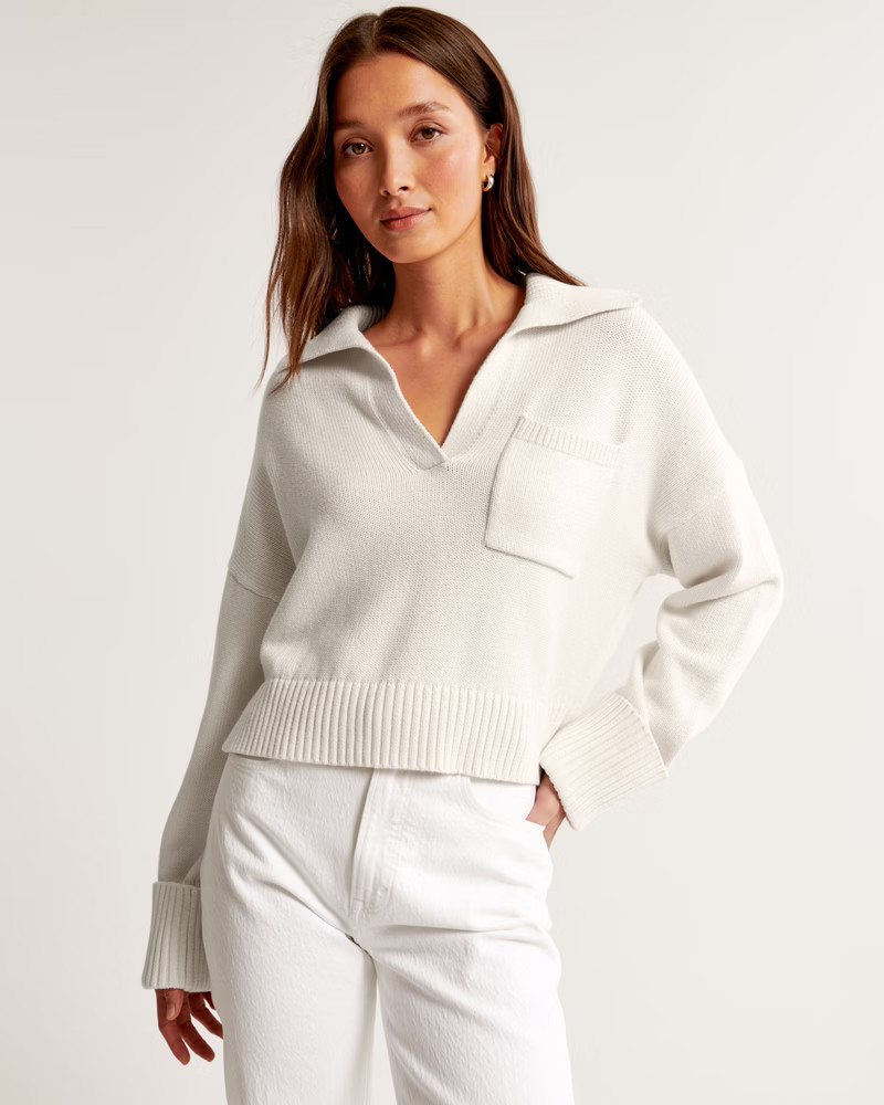 Notch-Neck Sweater | Abercrombie & Fitch (US)