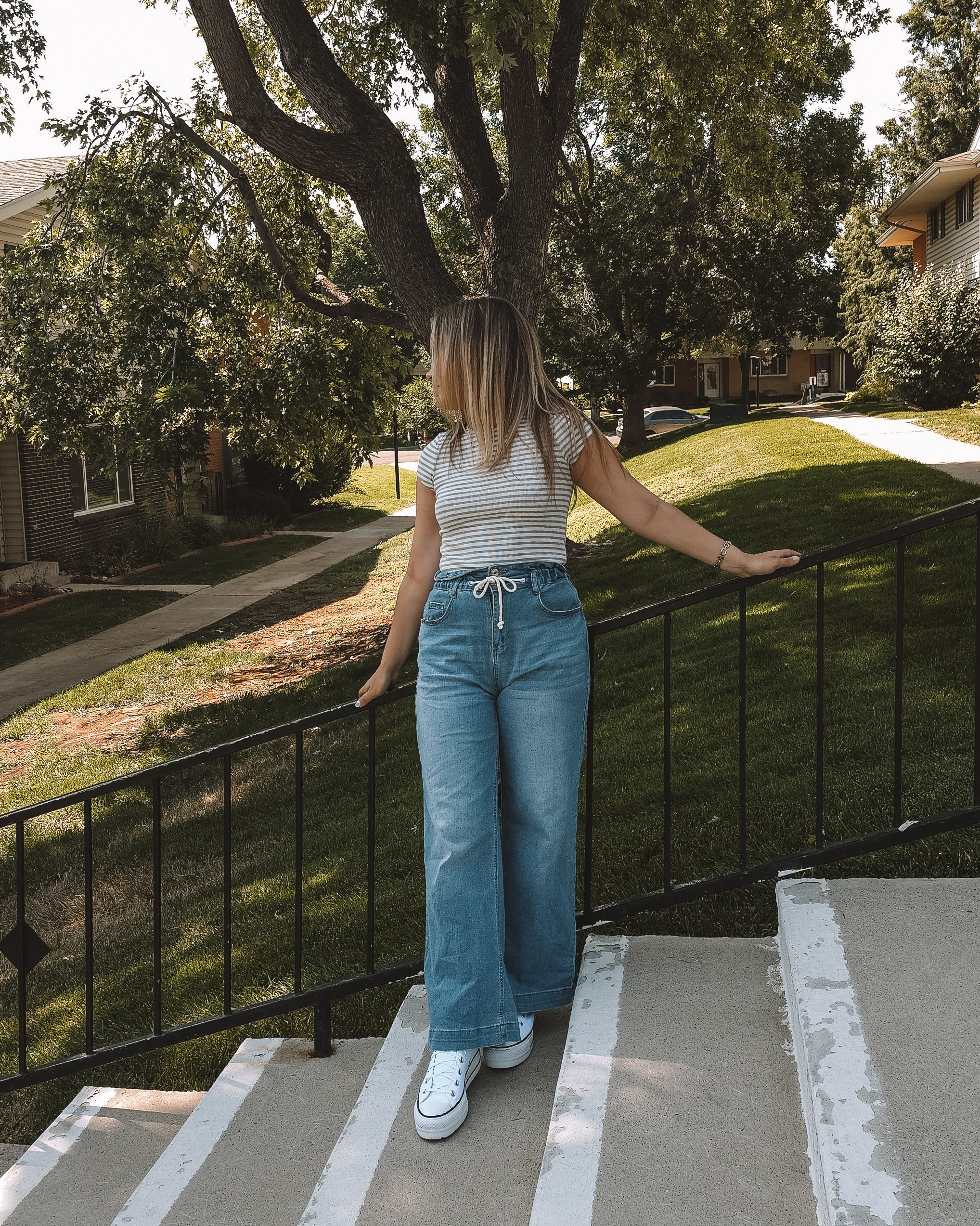 these jeans are from amazon! sized up to a medium for a better fit. 

#LTKFindsUnder50 #LTKBacktoSchool #LTKShoeCrush