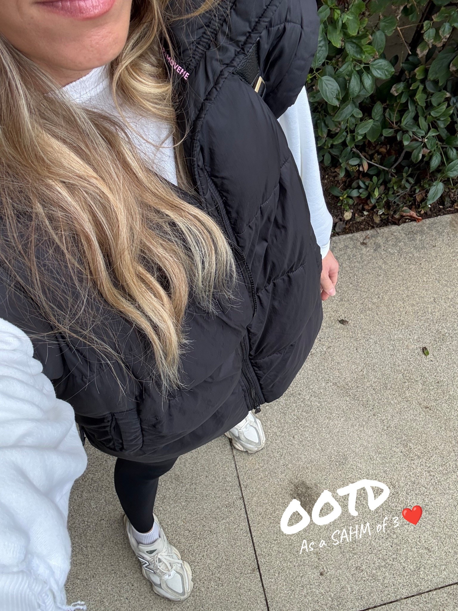 What I’m wearing today as a SAHM of 3 ❤️ School dropoff/pickup, playground and after school sports 🏈 This Free People puffer vest is one of my goto items for the winter months. I wear my New Balance sneakers non stop as well 👍🏼

Free people, Abercrombie, New Balance, Amazon, mom outfits, mom style, everyday comfy outfits, school drop off outfit, sports mom outfit, loungewear outfit, black leggings outfit, winter outfits for moms 

#LTKgrwm #LTKmomlife #LTKootd