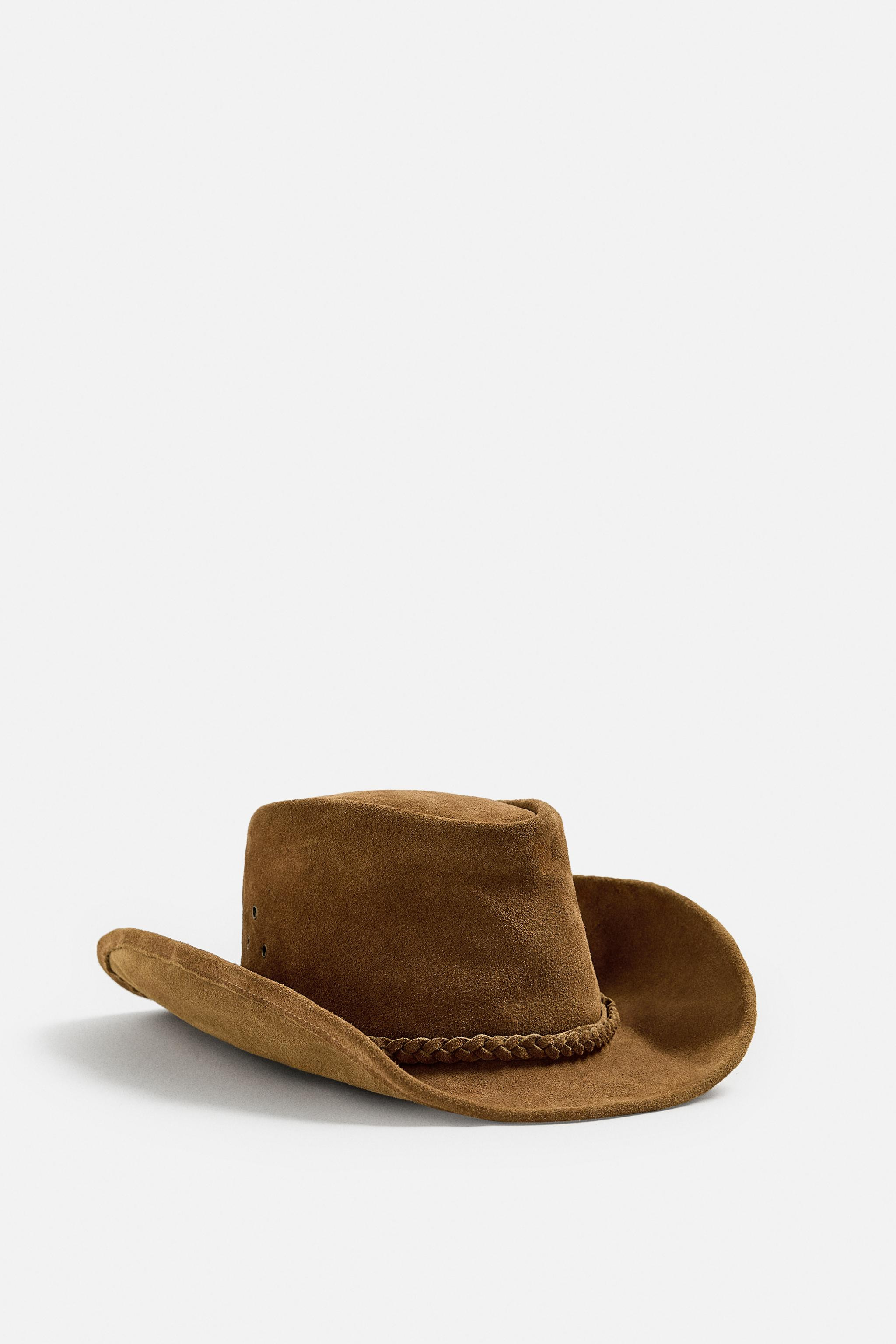 SUEDE LEATHER HAT | Zara UK