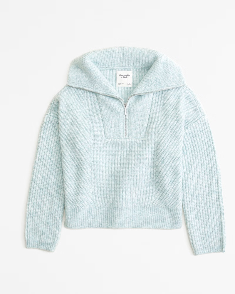 Women's Half-Zip Sweater | Women's Tops | Abercrombie.com | Abercrombie & Fitch (US)