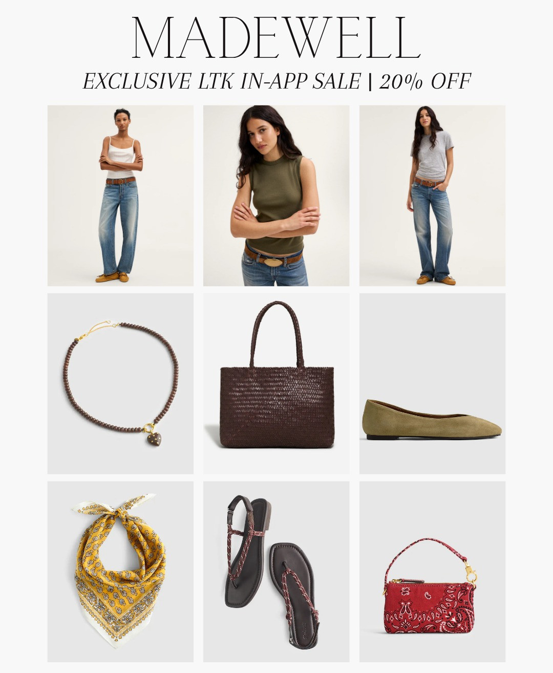 [8/14/26] code LTK20 | Madewell Exclusive In-App Sale | 20% off. Sharing some things I purchased from a recent order! 🤎🛒

#LTKxMadewell #LTKootd #LTKSeasonal