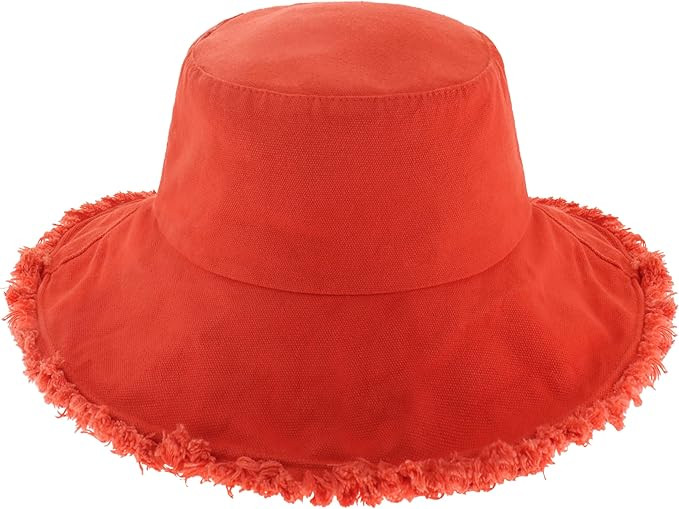 CHOK.LIDS Frayed Bucket Hats for Women Men Unisex Trendy Washed Cotton Floppy Wide Brim Boonie Ou... | Amazon (US)