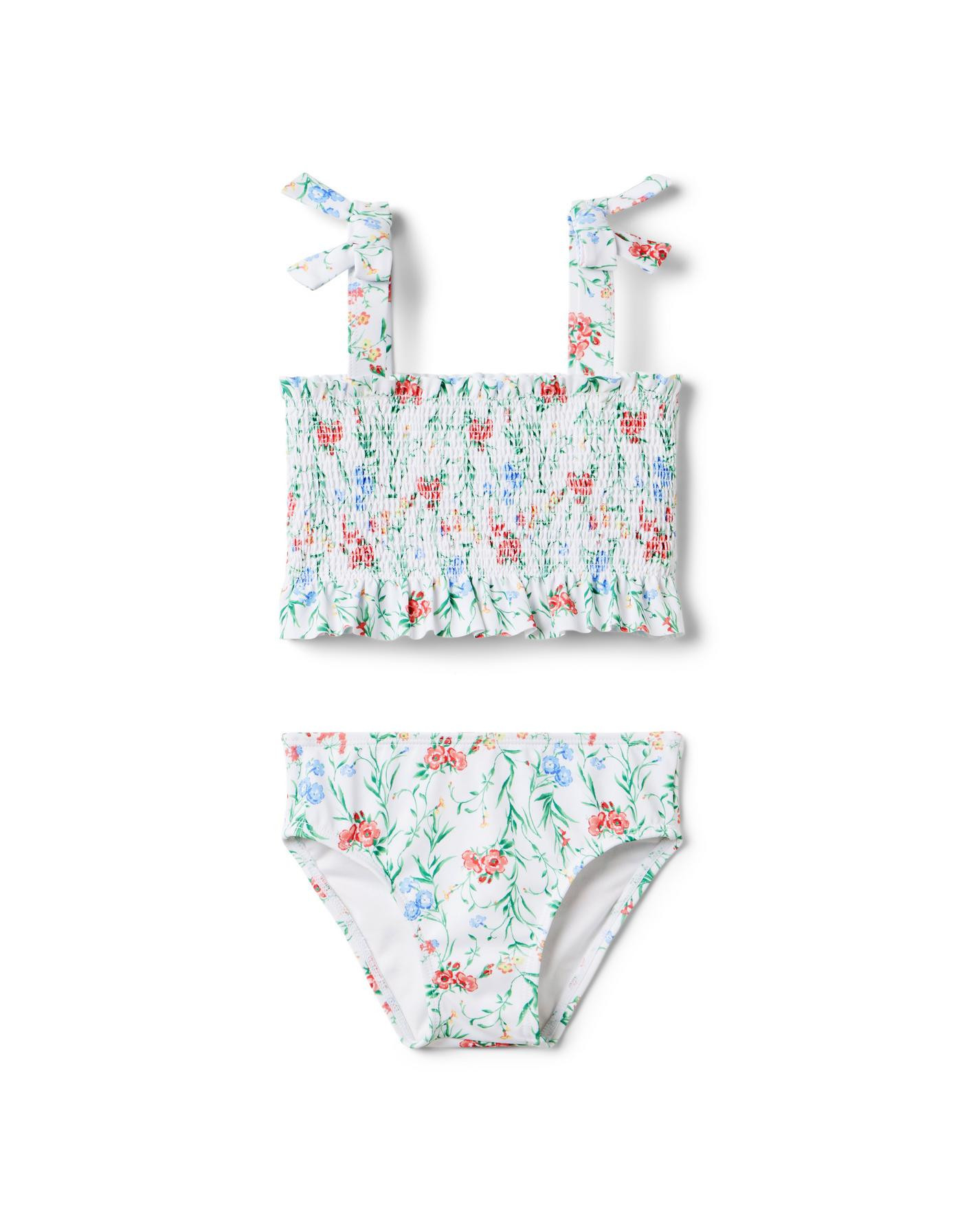 Recycled Floral Smocked 2-Piece Swimsuit | Janie and Jack