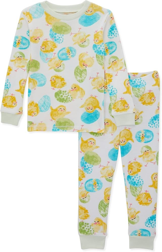Burt's Bees Baby Baby Girls' Pajamas, Tee and Pant 2-Piece Pj Set, 100% Organic Cotton | Amazon (US)
