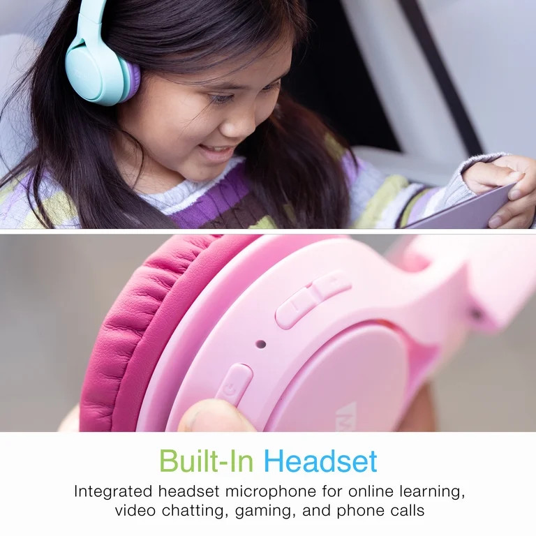 MEE audio KidJamz KJ45BT Kids Bluetooth Headphones Safe Listening for Girls, Children with 85dB V... | Walmart (US)