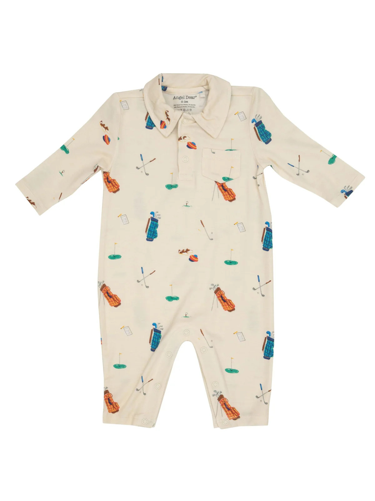 Polo Romper, Golf Cream | SpearmintLOVE