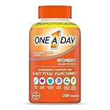 ONE A DAY Womens Complete Daily Multivitamin with Vitamin A, B , C, D, and E, Calcium and Magnesi... | Amazon (US)