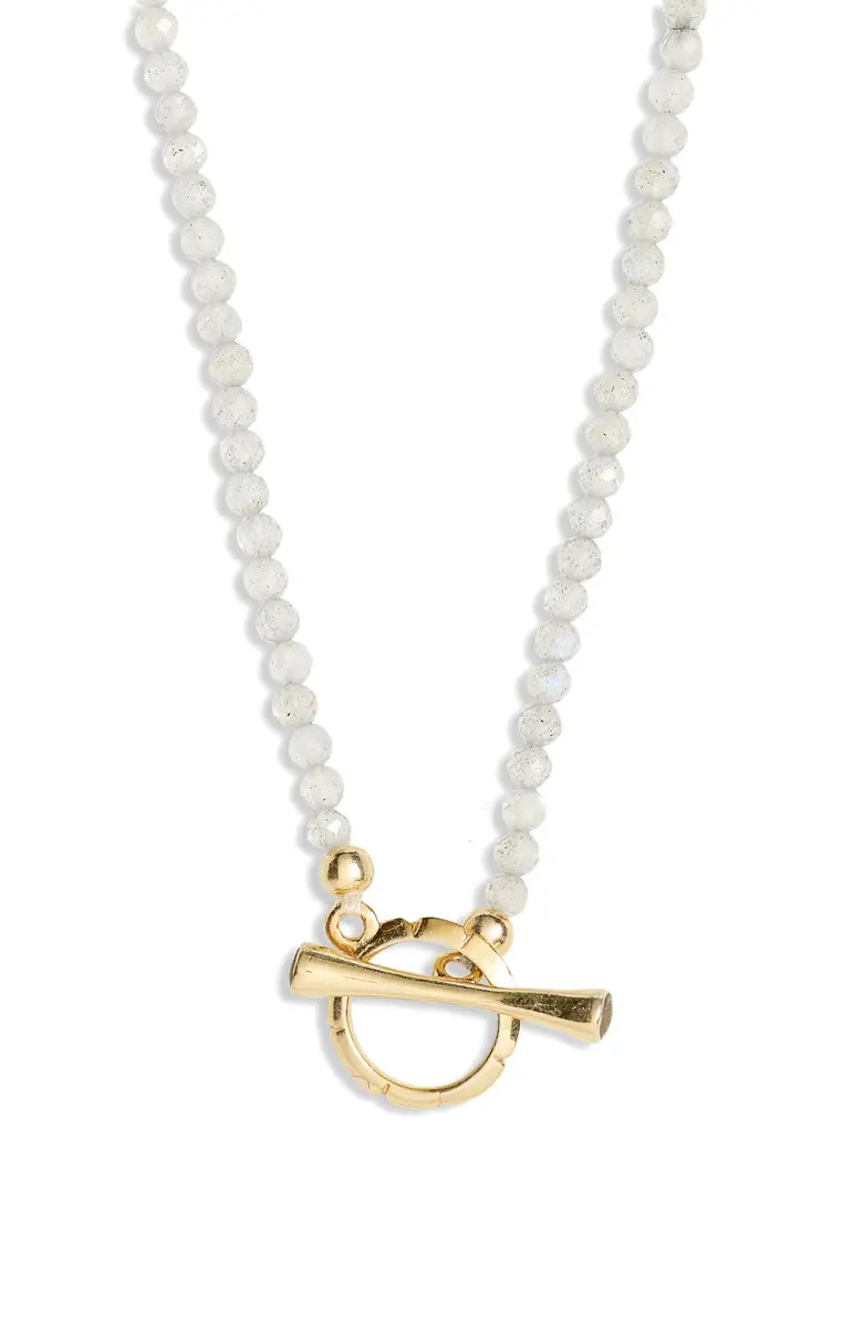 Labradorite Beaded Toggle Necklace | Nordstrom