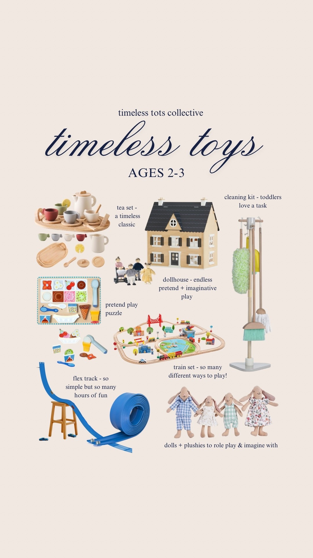 timeless toys for ages 2-3 curated by a mom of three!