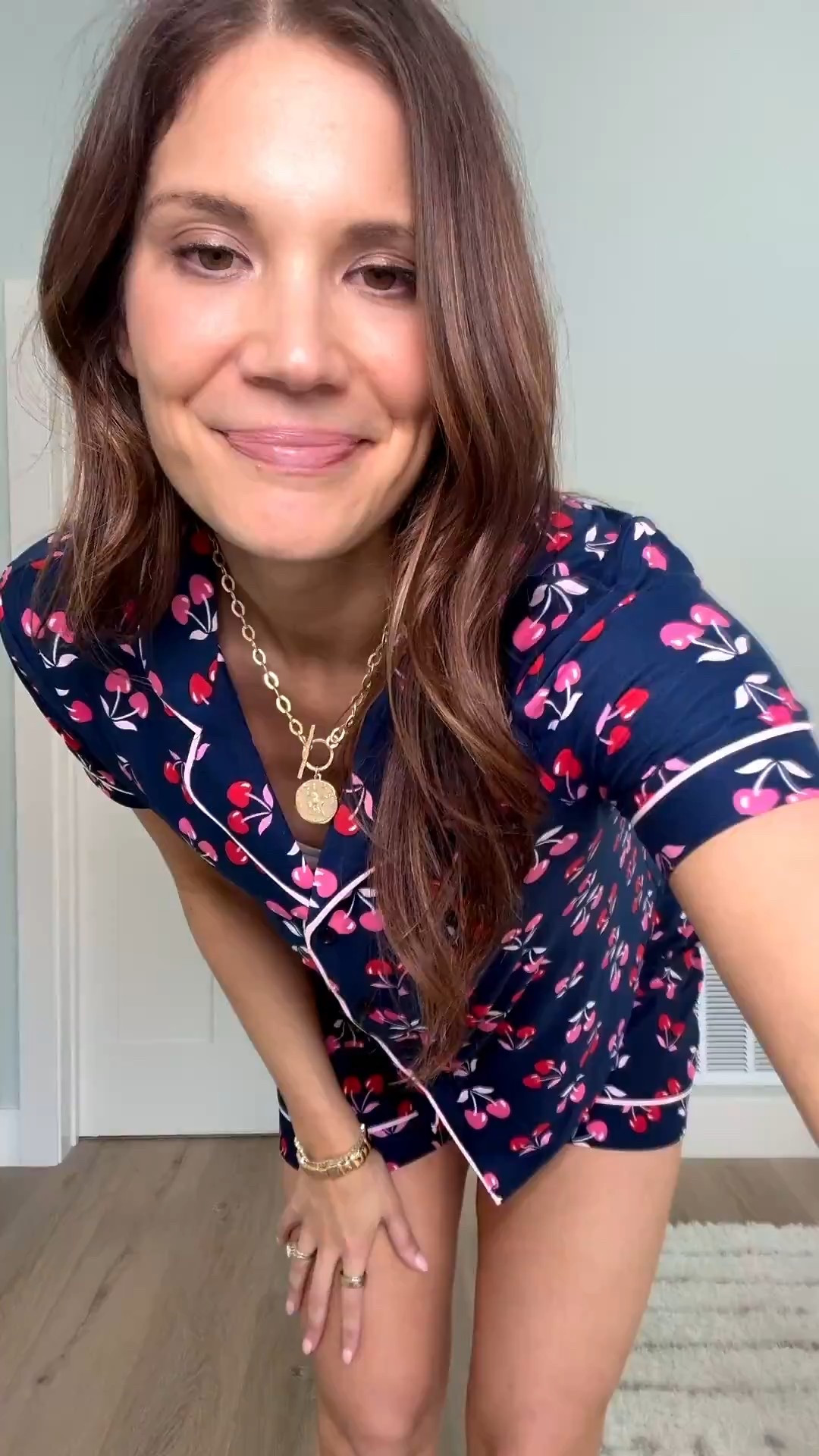 These are the absolute cutest pajamas ever!! Such a cute and affordable pajama set! Loving this look for bedtime or self care days! 

Pajamas Matching set blue set pink set gold necklace slippers Amazon finds Stang and co tall girl pajamas cherry set 

#LTKootd #LTKTall #LTKselfcare