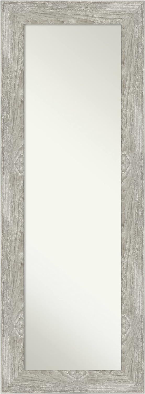 Amanti Art Door Wall Mirror, Full Length Mirror (54 x 20 in.), Dove Greywash Full Body Mirror and... | Amazon (US)