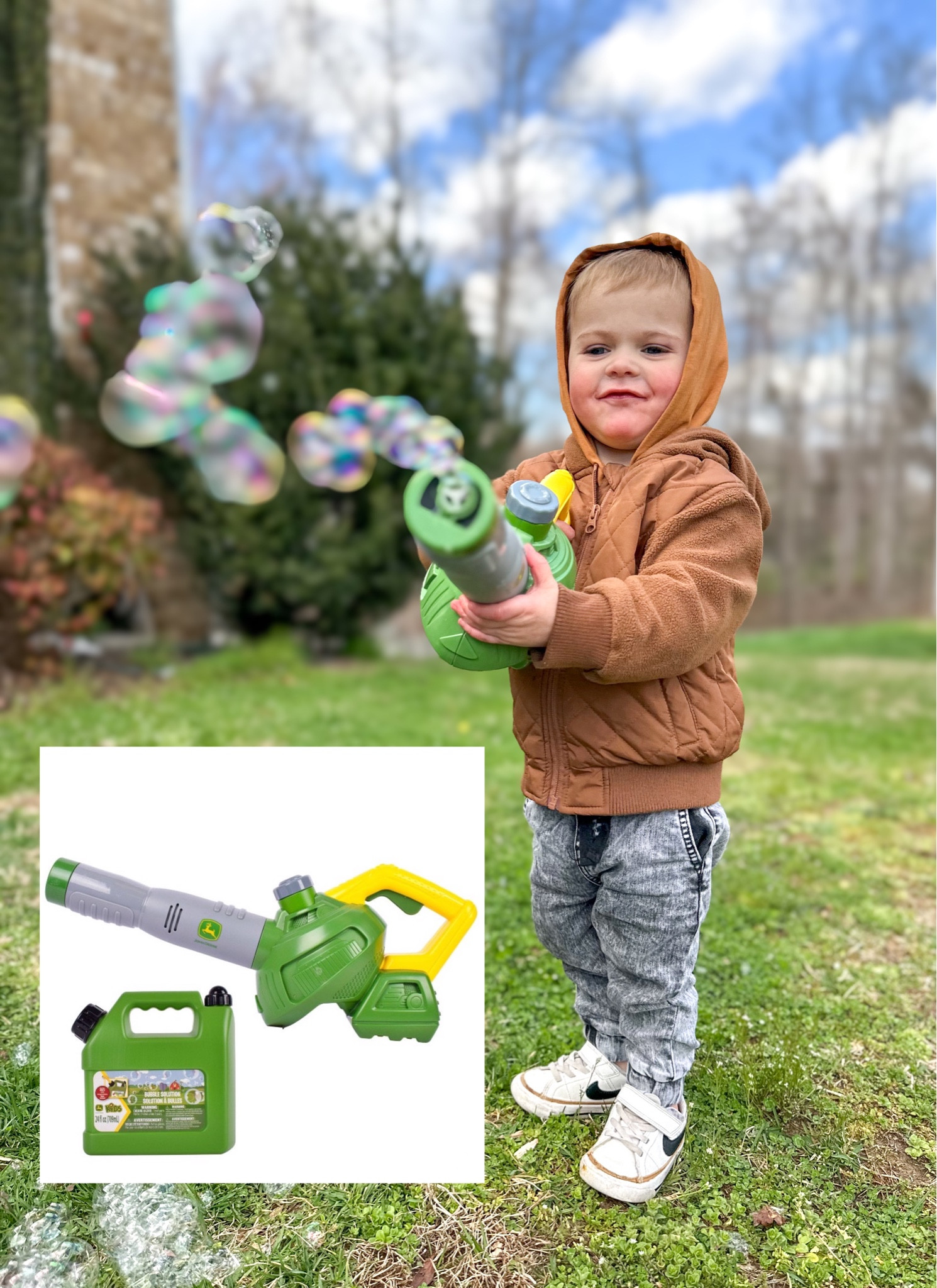 I’ve yet to meet a toddler who doesn’t love bubbles. This John Deere bubble blower from #sunnydaysent will keep those littles entertained for hours! It’s super easy to use, my 2 and 4 year olds had no trouble using it on their own, and it blows some serious bubbles! 10/10 from my kiddos and me! 


#LTKkids #LTKfamily