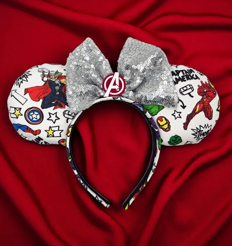 Avengers Inspired Mouse Ears: Marvel Inspired Disney Bounding Headband - Etsy | Etsy (US)