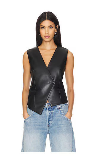 Arabella Vest in Slate Black | Revolve Clothing (Global)