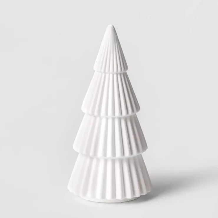 10.5&#34; Flocked Tree Decorative Figurine White - Wondershop&#8482; | Target