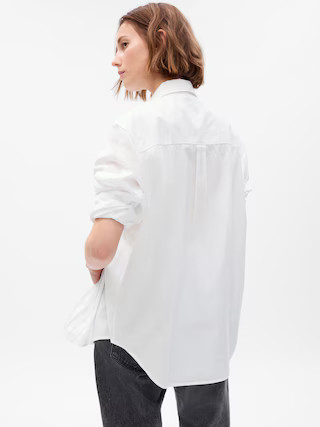Organic Cotton Pearl Big Shirt | Gap (US)