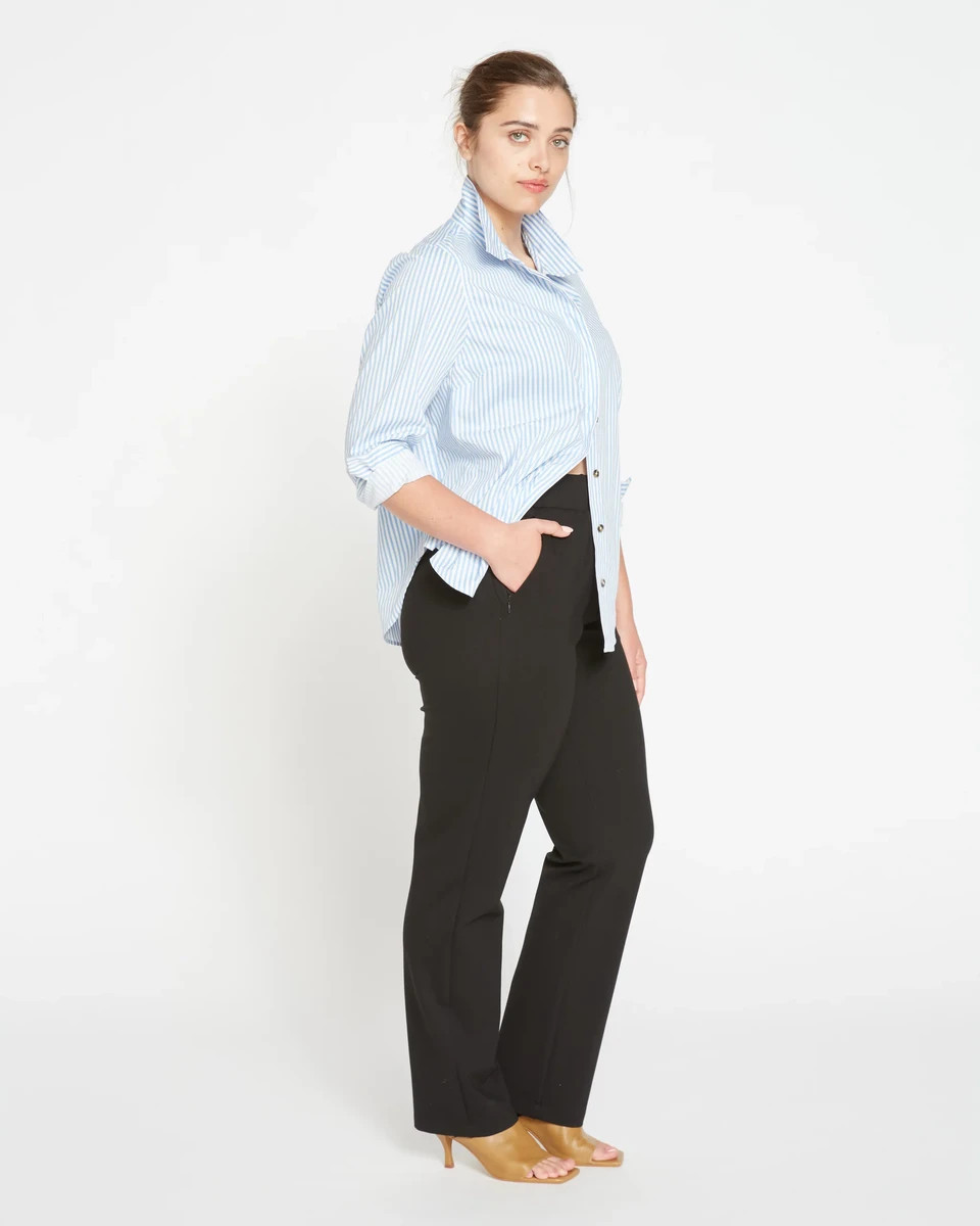 FIT LIBERTY ELIGIBLE Smart Signature Ponte Pants LongBlack$944 interest-free payments of $24 with... | Universal Standard