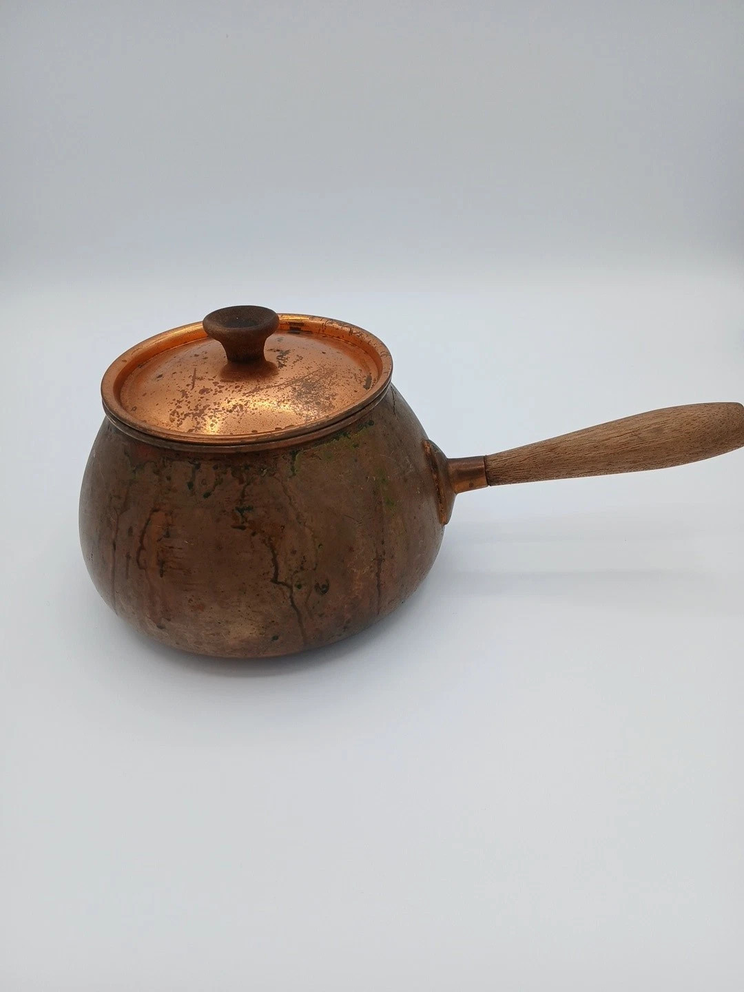 Vintage Tagus Copper Fondu Pot Pan Wooden Handle Made In Portugual  | eBay | eBay US