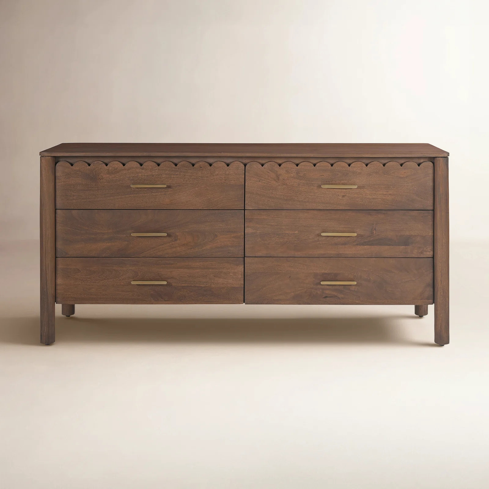 Lola Solid Wood 63'' W 6 - Drawer Dresser | Wayfair North America