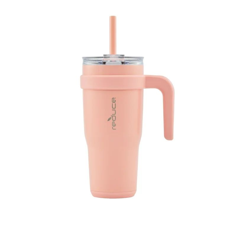 Reduce Vacuum Insulated Stainless Steel Cold1 Tumbler with Handle, Lid, and Straw, Pink Sparkle, ... | Walmart (US)