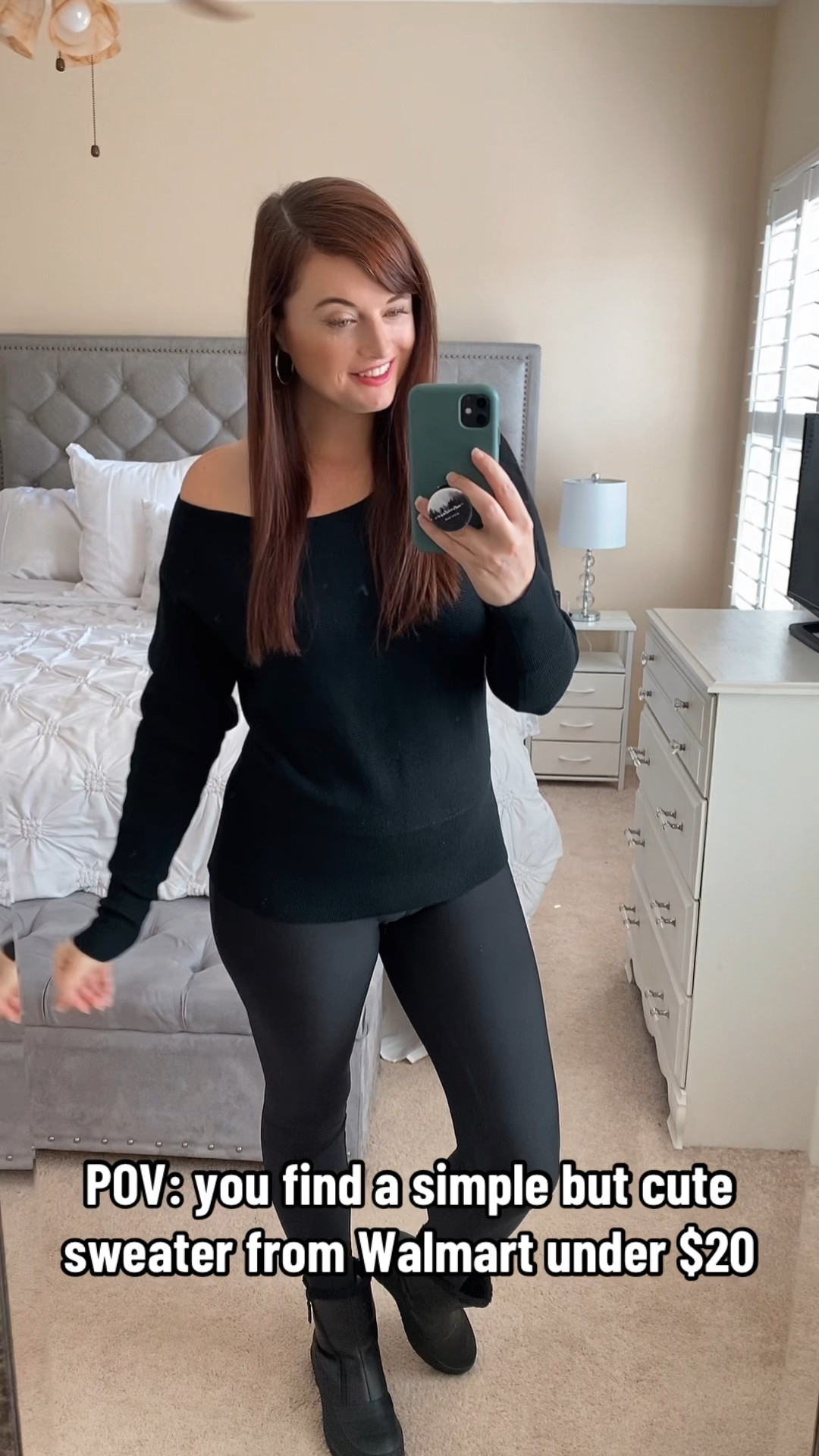 Super cute off the shoulder sweater top from Walmart under $20 

#LTKStyleTip #LTKFindsUnder50 #LTKSeasonal