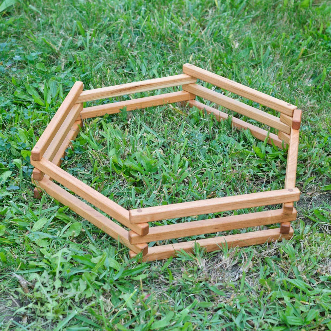 Cherry Wood Folding Rail Fence - Etsy | Etsy (US)