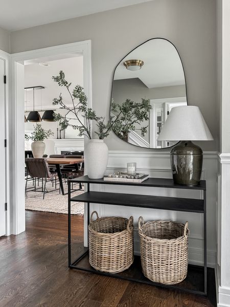 A look into two of my favorites spots right now in our home! I love this new oversized organic mirror, and these new dining chairs have my heart! 

#LTKhome #LTKstyletip