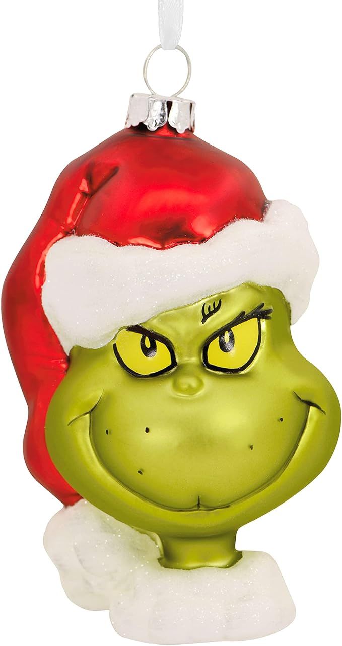 Hallmark Dr. Seuss How The Grinch Stole Christmas! Blown Glass Ornament | Amazon (US)