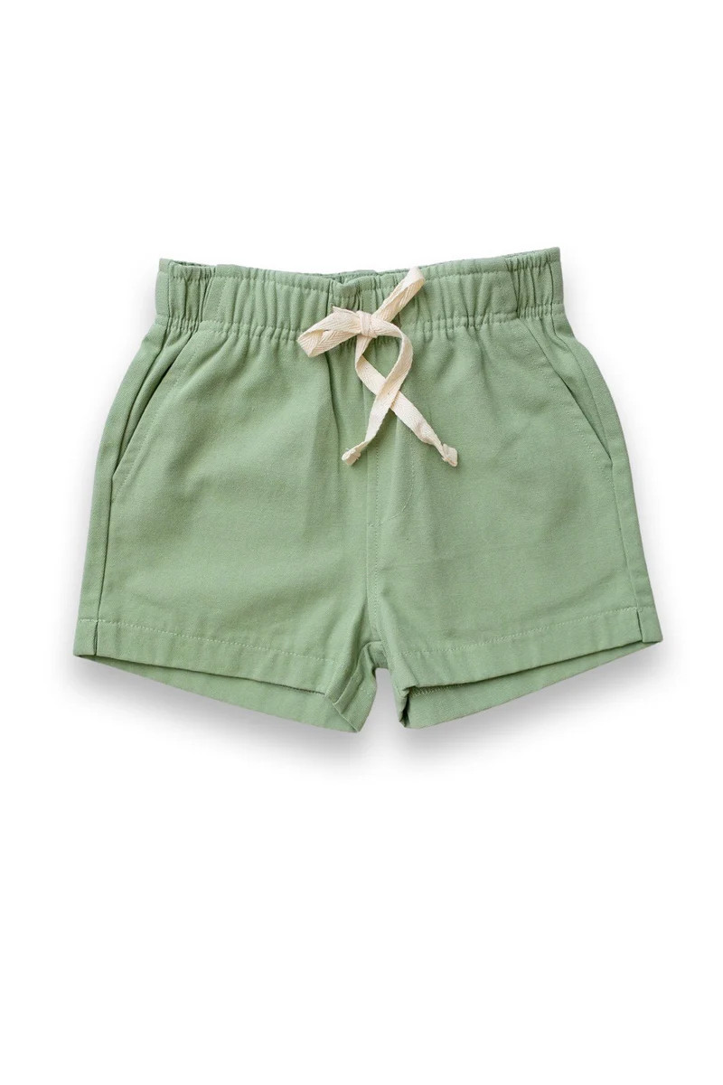 JAMES SHORTS - SAGE | Little Paper Kids (US)