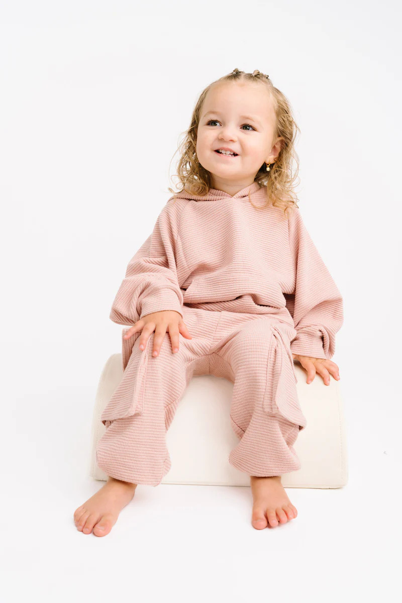 Rosewood Blush Waffle Cargo Set | Little One Shop Co
