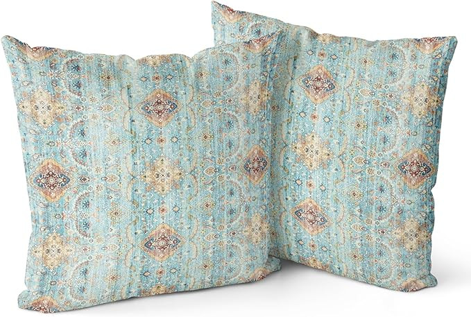 Snycler Boho Throw Pillow Covers Farmhouse Home Decor for Sofa Porch Patio Bed Room Outdoor,Set o... | Amazon (CA)