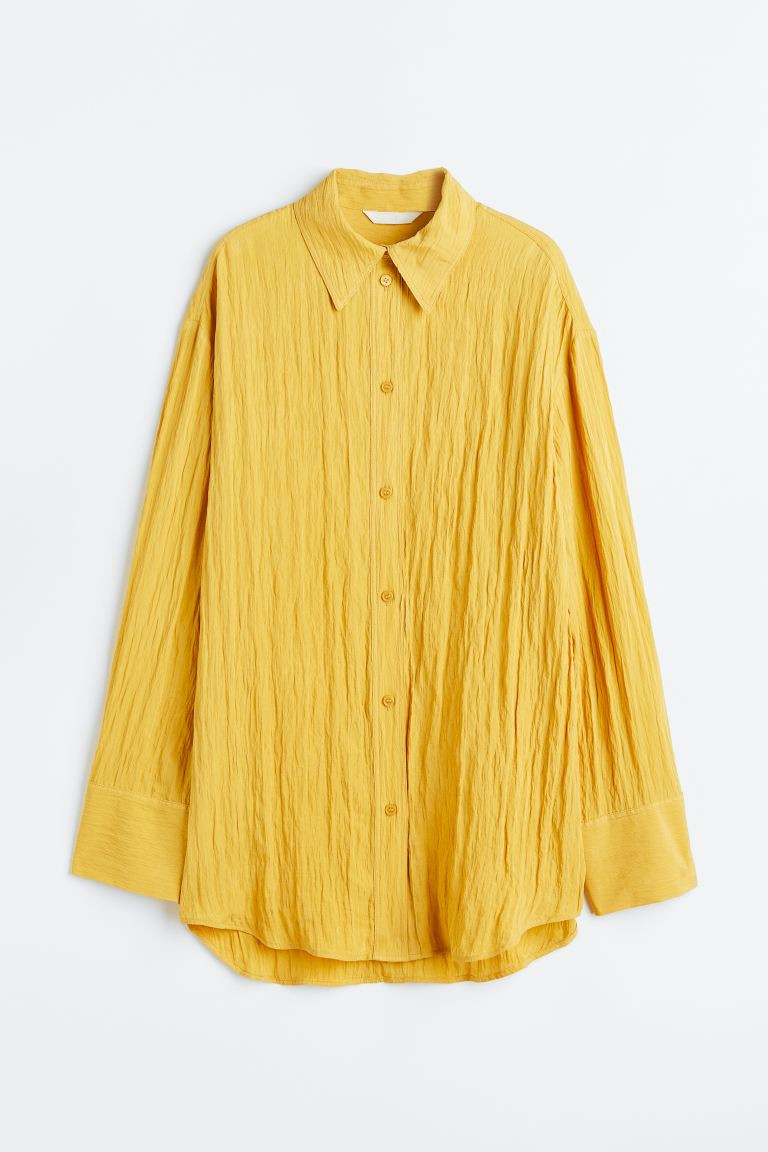 Crinkled chiffon shirt | H&M (UK, MY, IN, SG, PH, TW, HK)