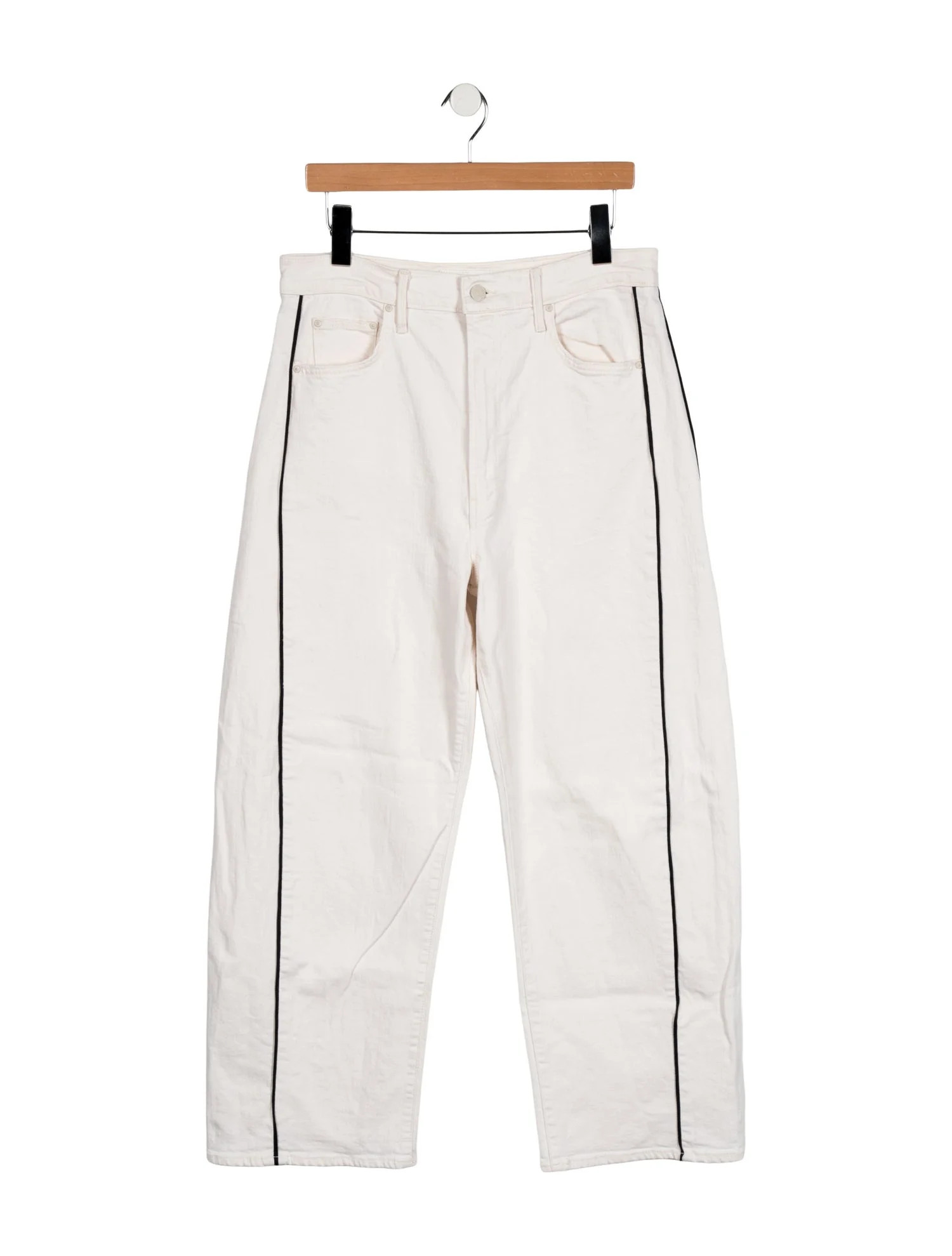 Mother Mid-Rise Straight Leg Jeans | The RealReal