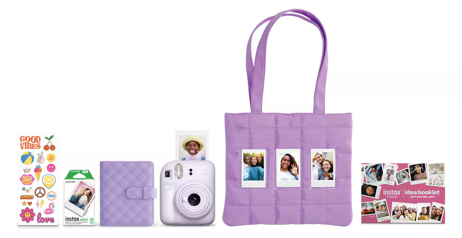Fujifilm - instax mini 12 Holiday Bundle 2025 - Lilac Purple | Best Buy U.S.
